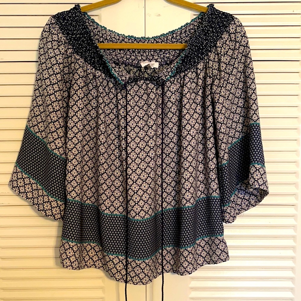Wide Neck Blouse